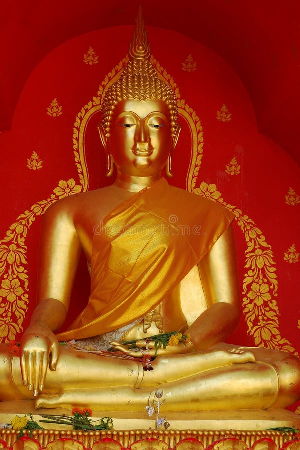 Gold Buddha in the temple