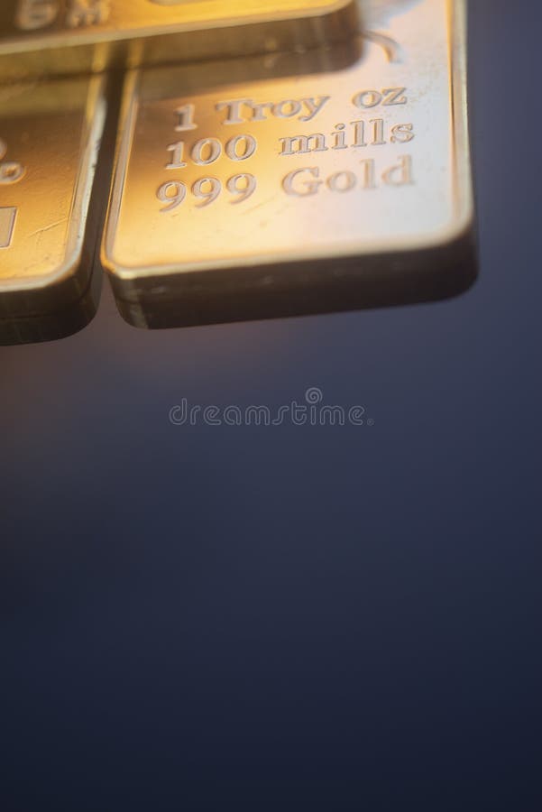 Gold bullion ingot bar stock photo. Image of bullion 240394232
