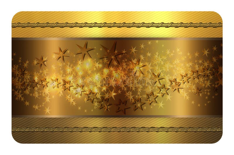 Gold Business Card Template. Stock Illustration - Illustration of stars,  shiny: 46284438
