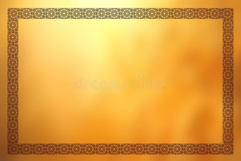 Gold Certificate Background. Modern Flat Style- 21 JULY 2017. Stock