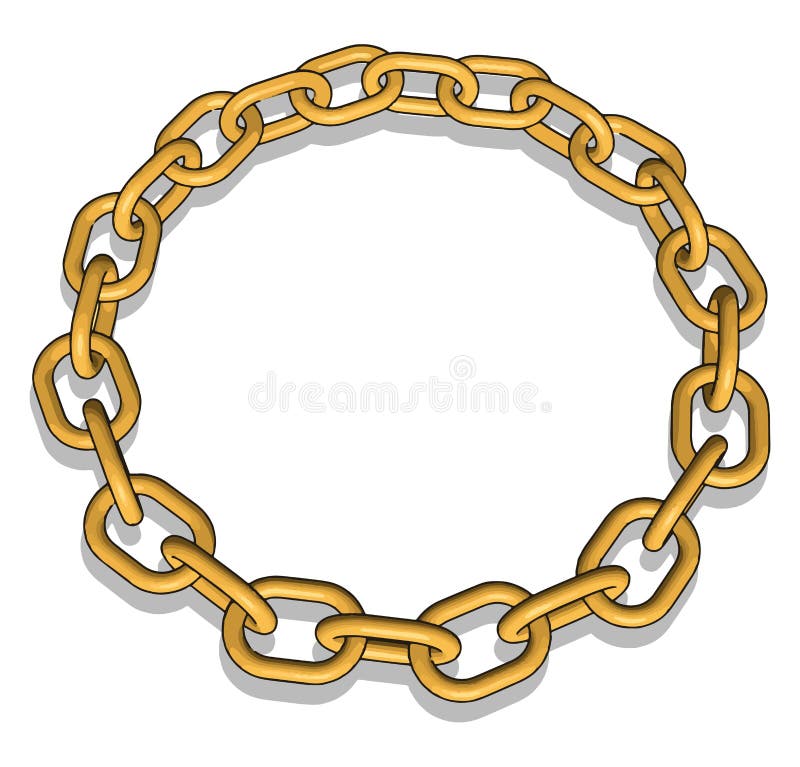 Gold Chain, Illustration, Vector Stock Vector Illustration of beauty, elegance 160188775