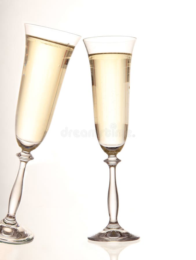 Gold Champagne glasses stock photo. Image of celebration 21402486