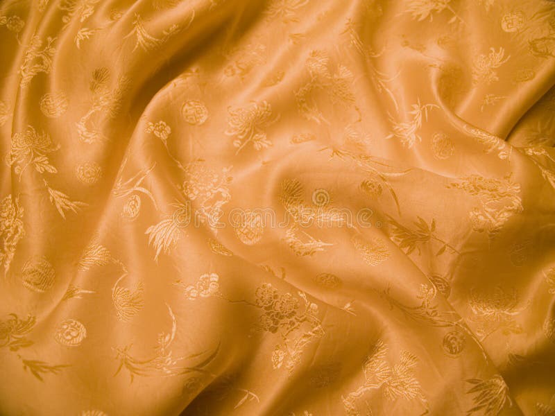 Gold Chinese Silk royalty free stock photos Gold Chinese Silk royalty free stock photos