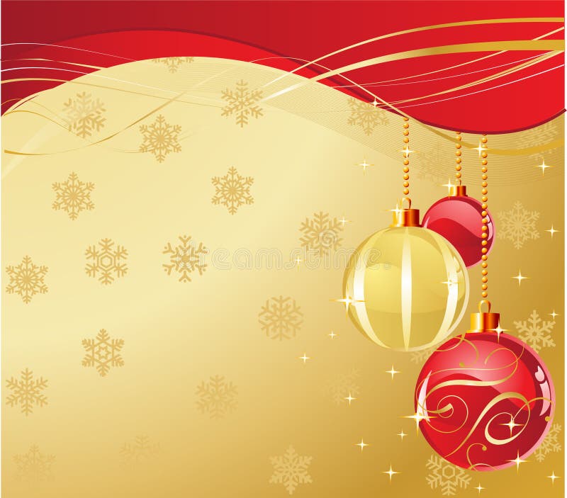 Gold Christmas Background stock vector. Illustration of decoration ...