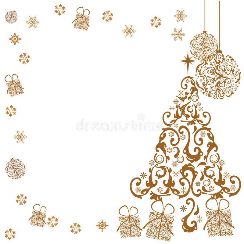 Gold christmas background