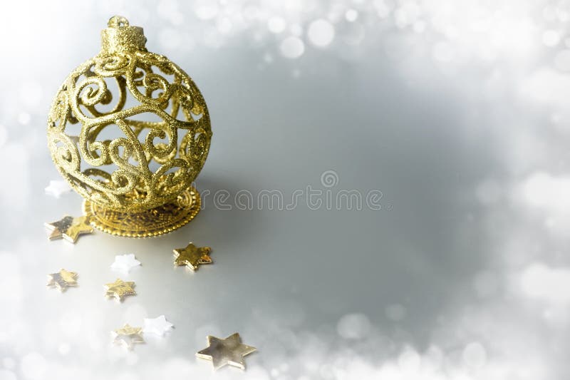 Gold christmas ball