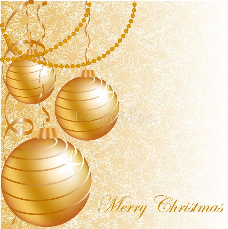 Gold Christmas balls