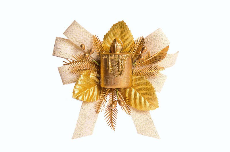 Gold Christmas bow