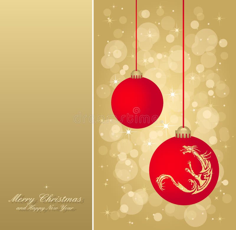 Gold christmas flyer