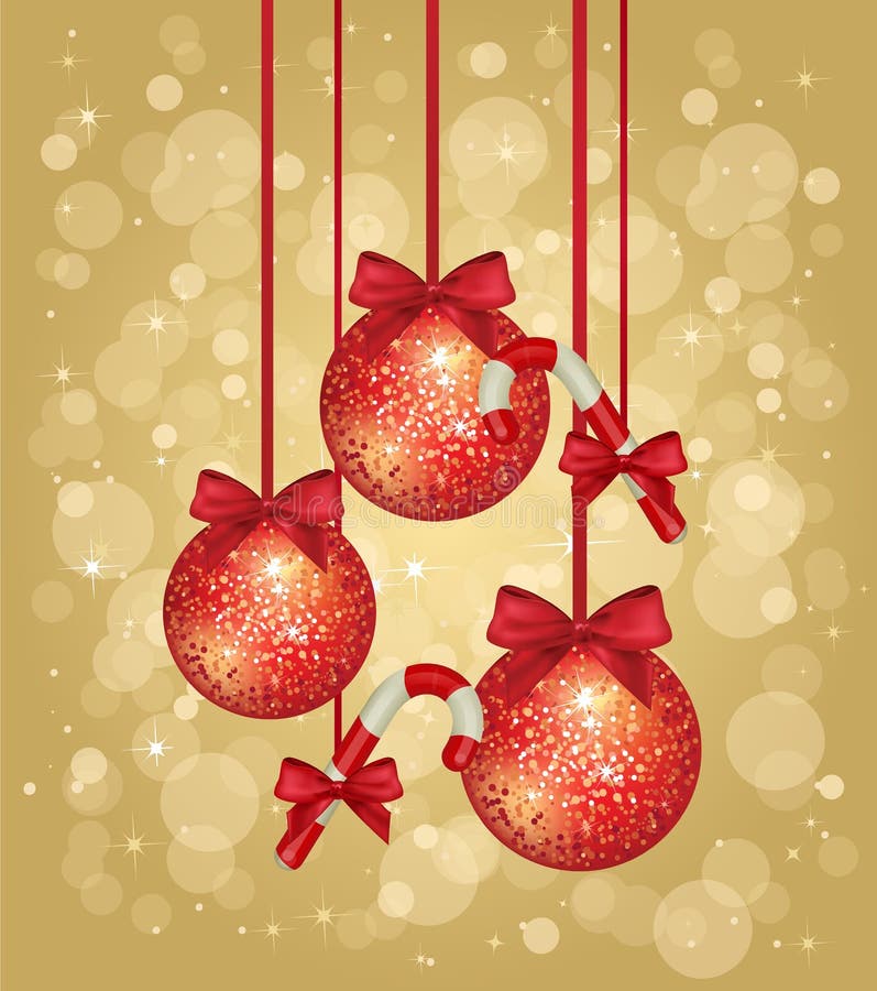 Gold christmas greeting card