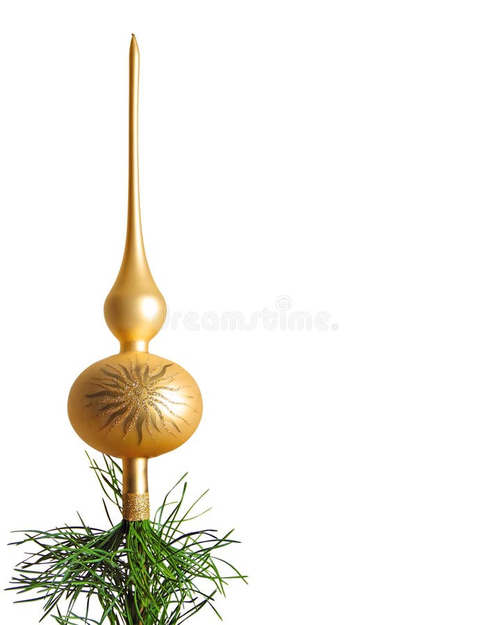 Gold christmas tree top