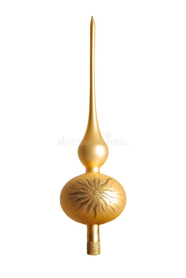 Gold christmas tree top