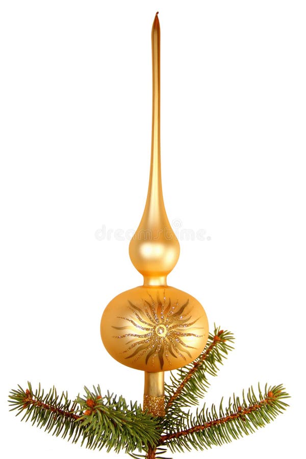 Gold christmas tree top