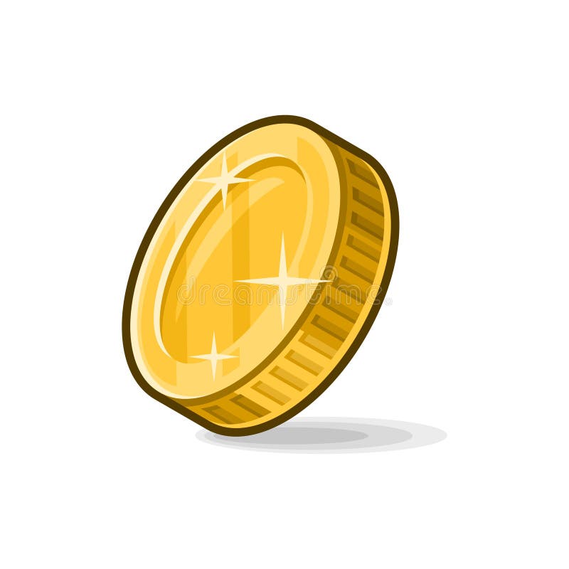 Gold Coin with Pound Sterling Sign. Stock Illustration - Illustration ...