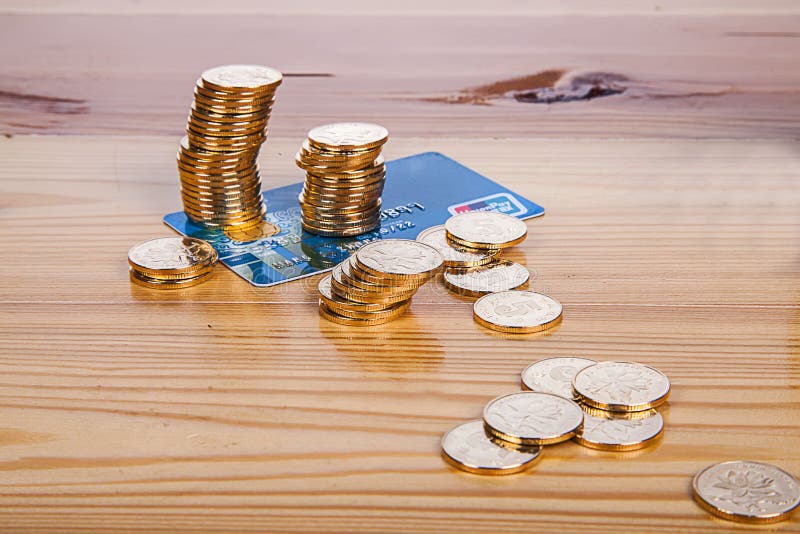 Gold COINS stock photography