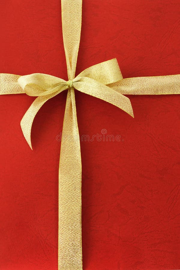 Gold color bow ribbon stock photos Gold color bow ribbon stock photos