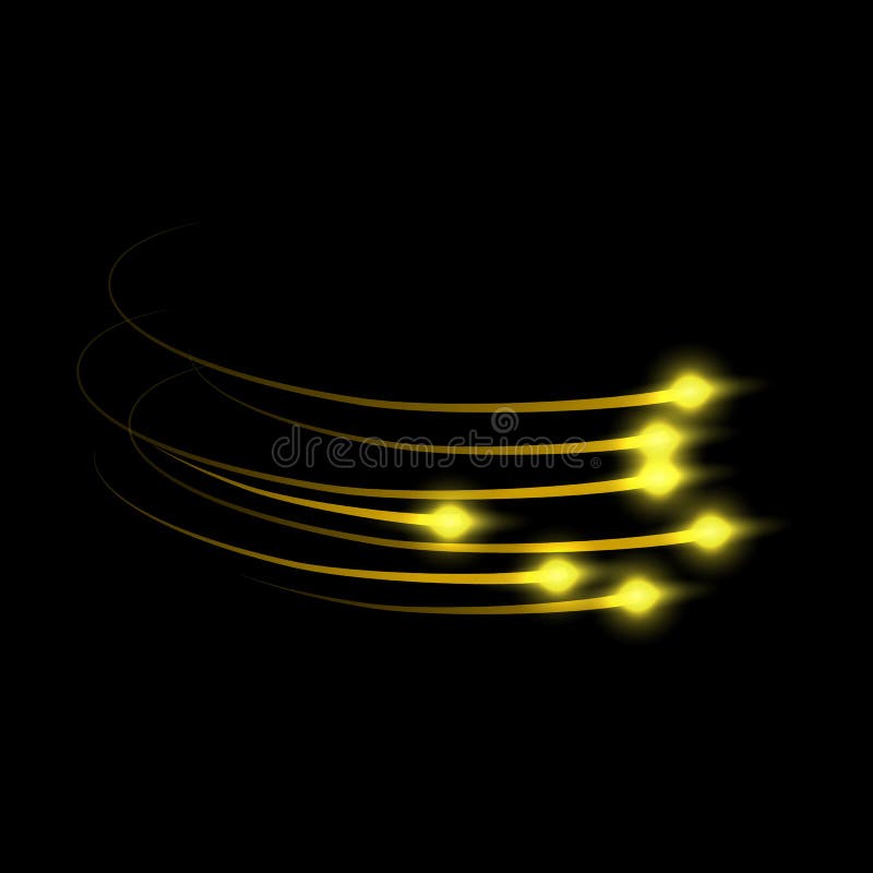 Gold color circle glowing light effect for your design. Vector illustration. royalty free illustration Gold color circle glowing light effect for your design. Vector illustration. royalty free illustration