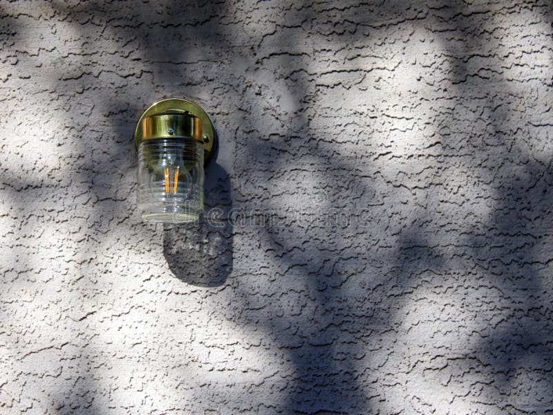 Golden Lantern and Shadows royalty free stock image