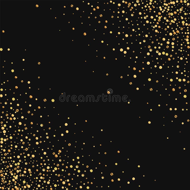 Gold Glitter Shine Texture on a Black Background. Golden Explosion of ...