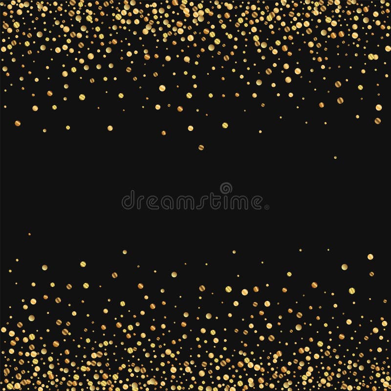 Gold Glitter Texture on a Black Background. Golden Explosion of ...