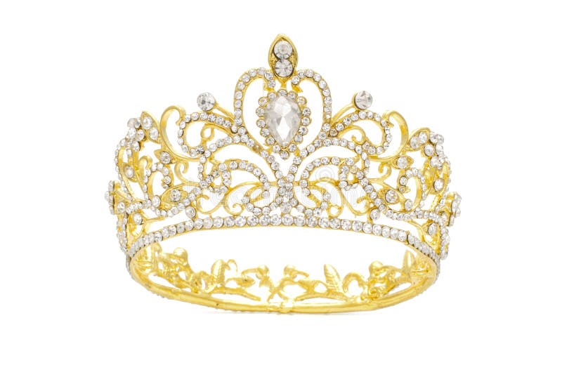 Crown Set with Diamonds Beautiful and Expensive As Accessories Stock