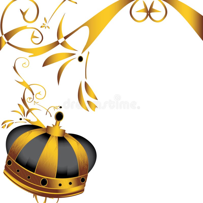 Gold crown image 4 vector illustration Gold crown image 4 vector illustration