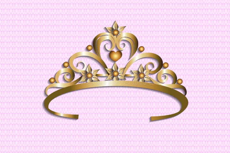 gold princess tiara