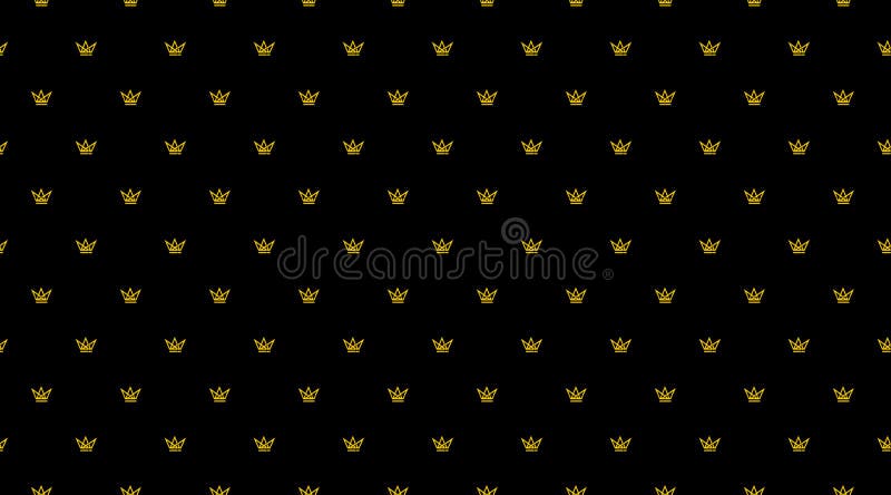 Gold Crowns Icon on a Black Background Stock Vector - Illustration of  white, logo: 135633741