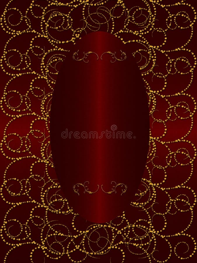 Gold with dark red vintage background