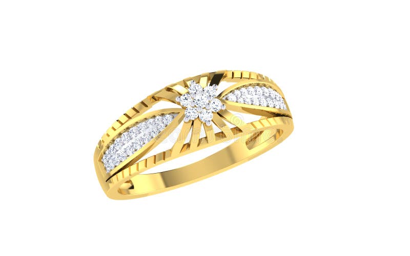 Light Weight Diamond Floral Ring – Andaaz Jewelers