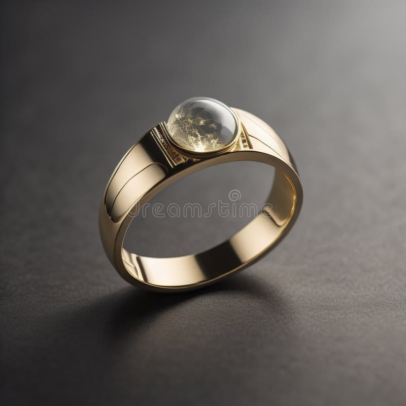 Trendy Artificial Pearl Ring, Golden Or Silvery Ring For Men, For Daily  Wear, Gift For Party Holiday Birthday Anniversary - Temu United Kingdom