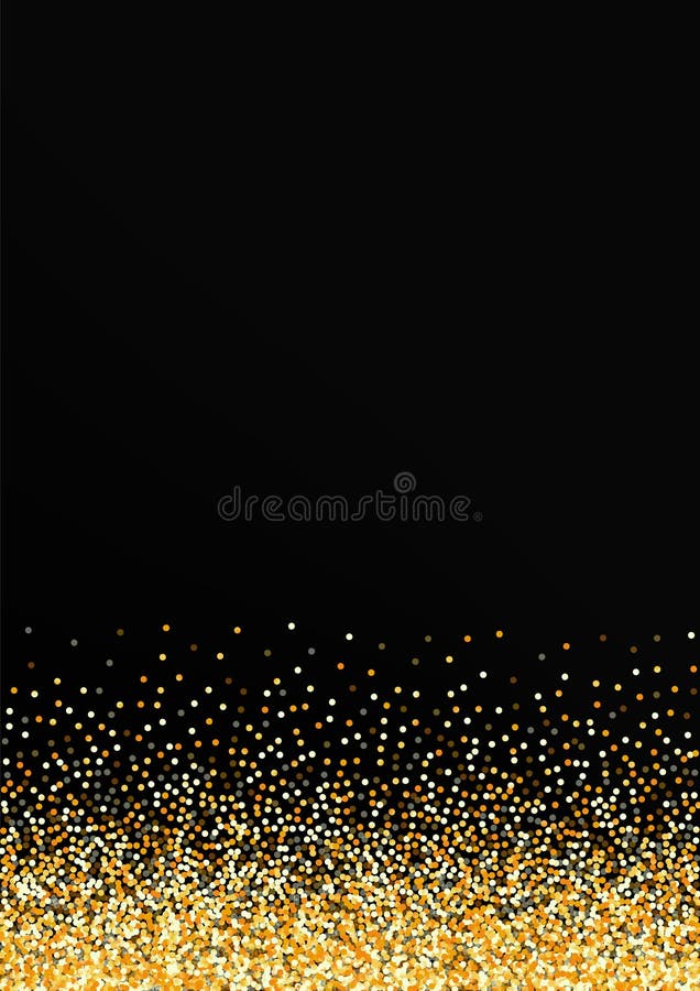 Gold Dot Vector Black Background. Paper Glow Stock Vector ...