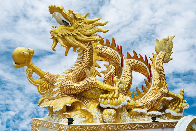 Gold Dragon stock images