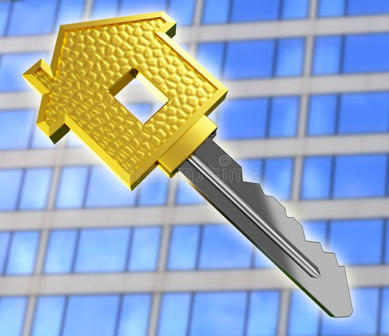 Gold dream house key