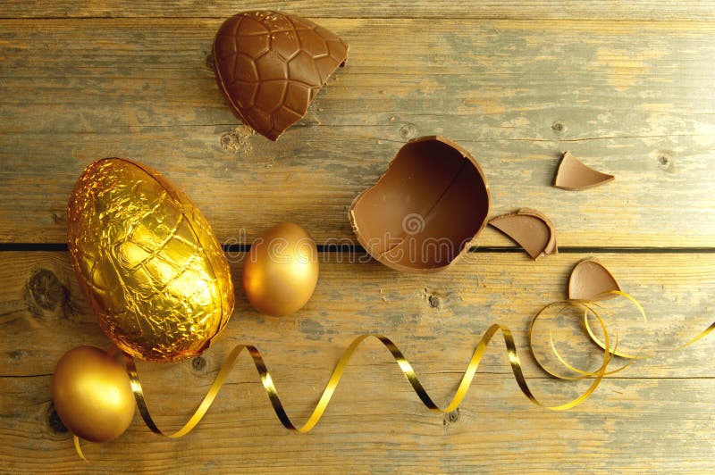 Gold easter egg stock image. Image of yellow, celebration 51779097