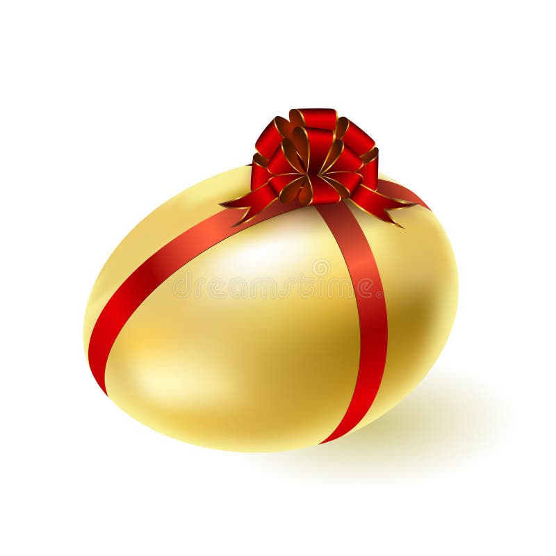 Gold egg vector illustration