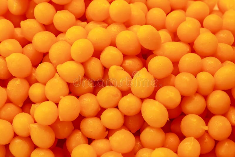 Gold Egg Yolks Drops stock photo. Image of food, circle 34894482