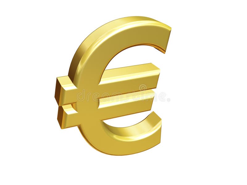 klei Verkleuren Beringstraat Gold Euro Sign stock illustration. Illustration of dollar - 2134951