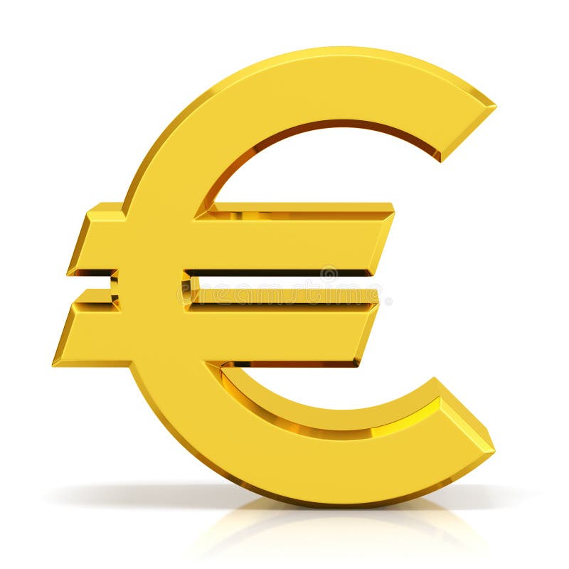 streep Absoluut balkon Gold euro sign, symbol stock illustration. Illustration of money - 180121361