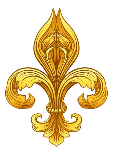 Fleur De Lis Line Drawing Stock Illustrations – 61 Fleur De Lis Line ...