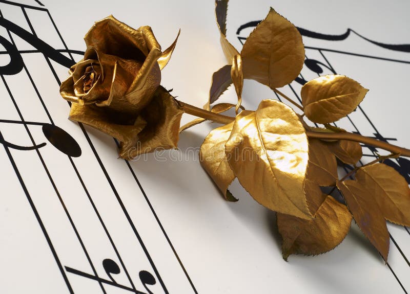 The gold flover and note