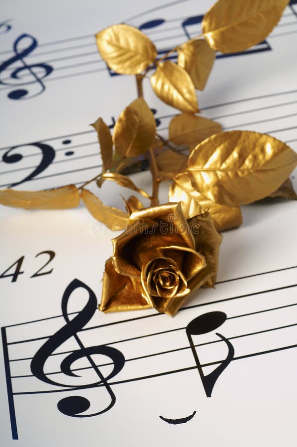 The gold flover and note
