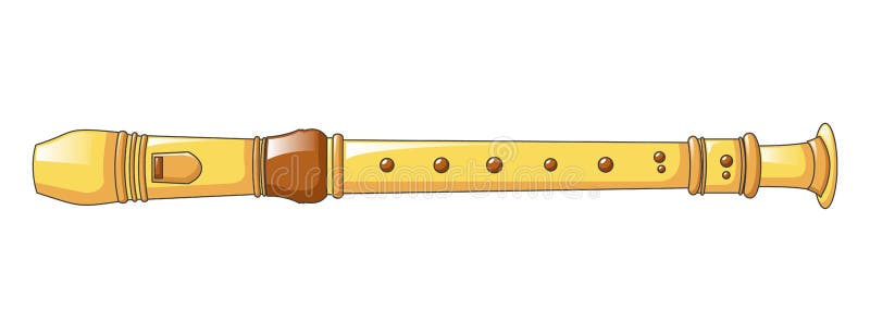 Gold flute stock illustration. Illustration of sound - 25412395