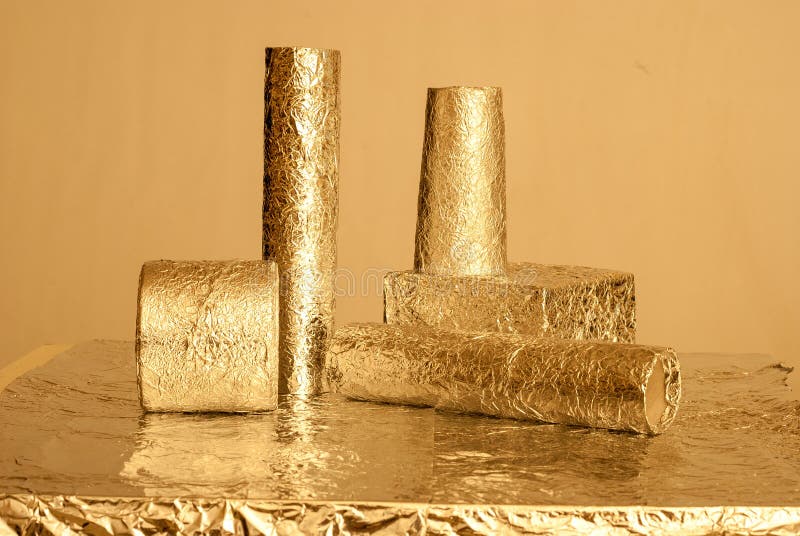 Gold foil figures
