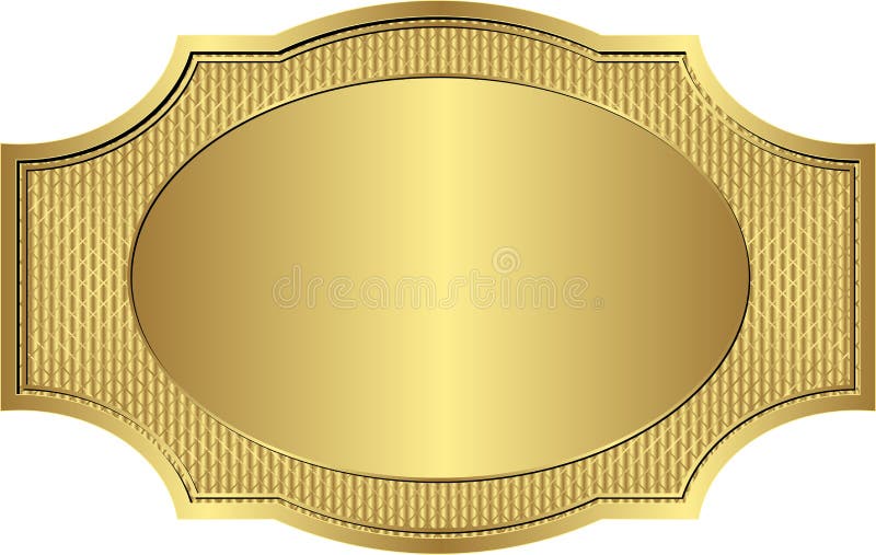 Gold frame stock illustration