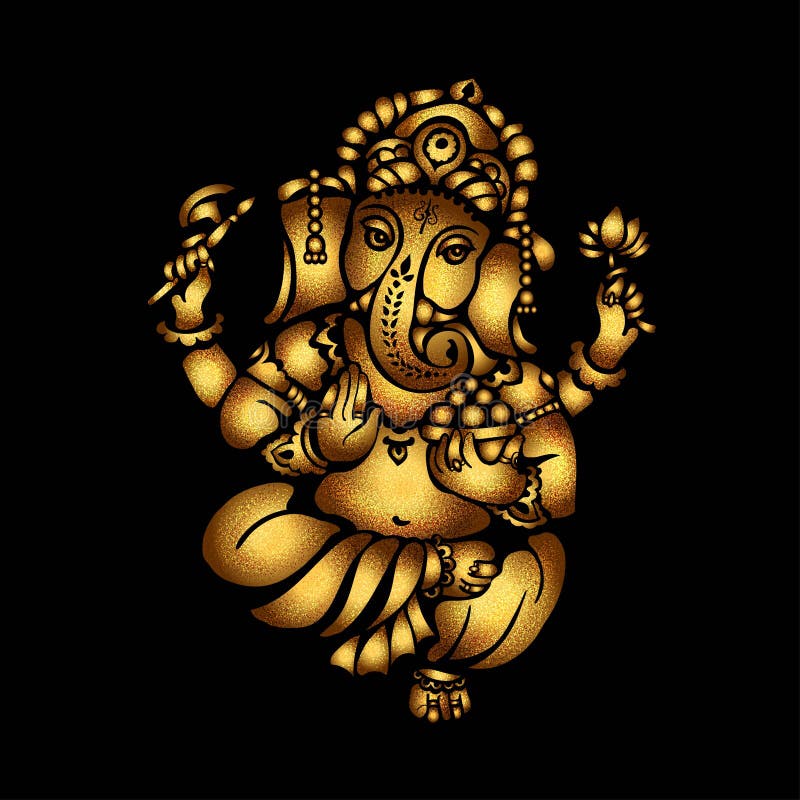 Download Free Gold Ganesha 23 Stock Illustration Illustration Of Gold 86338142 PSD Mockup Template