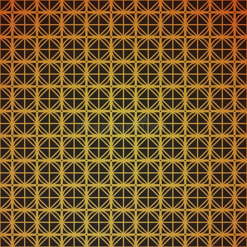 Gold geometric retro abstract seamless cube pattern with rhombuses, square. royalty free illustration Gold geometric retro abstract seamless cube pattern with rhombuses, square. royalty free illustration