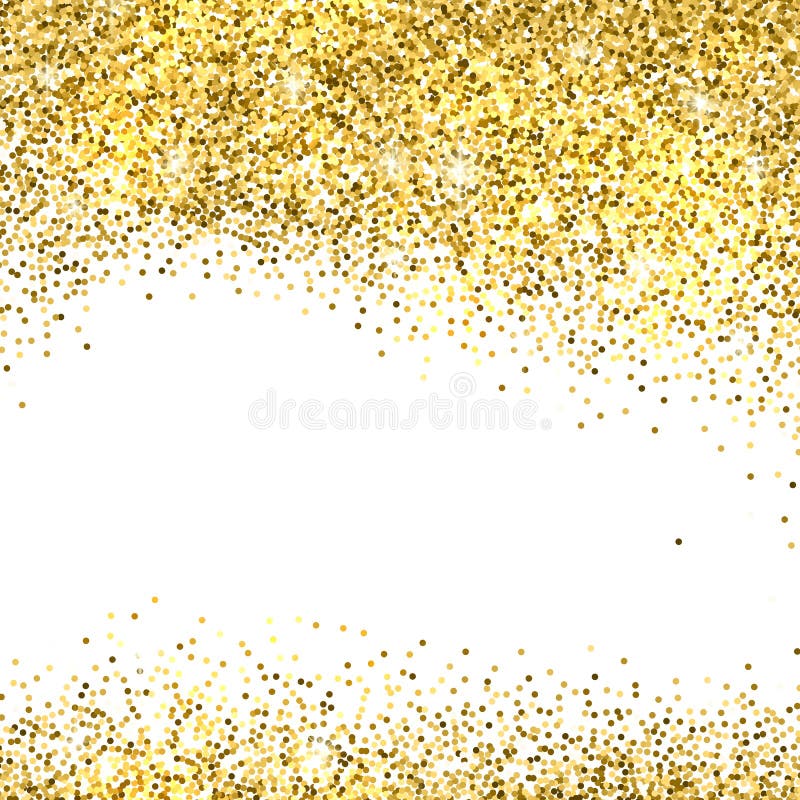 Shiny Gold Satin Ribbon On White Background Stock Illustration