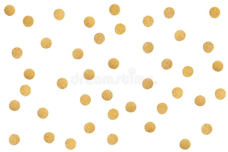 Gold and Red Glitter Confetti Paper Cut Background Stock Photo - Image