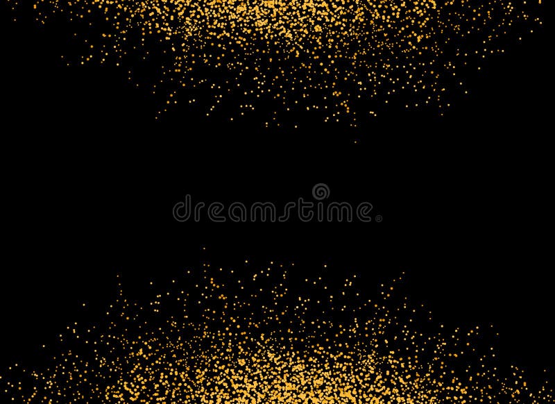 Gold Glitter Particles Isolate on Png or Transparent Background with ...